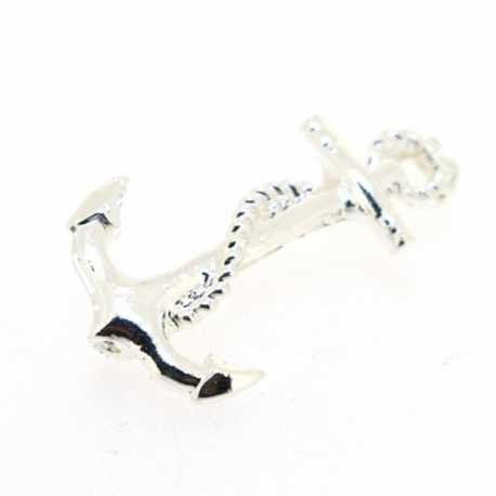 Metaal, verdeler/tussenstuk, zilver, anker, 28 mm (2 st.)