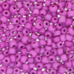 Glas, rocailles, roze, ca. 2,5 mm (50 gr.)