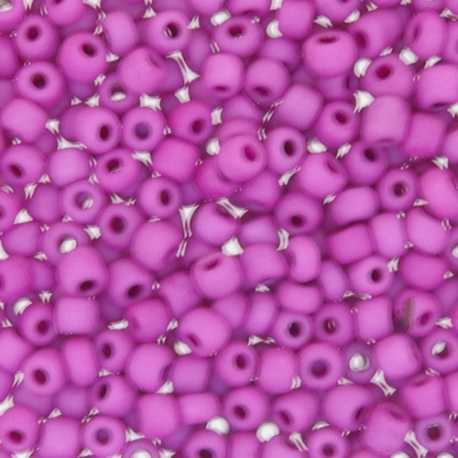 Glas, rocailles, roze, ca. 2,5 mm (50 gr.)