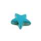 Gekleurd Turquoise, kraal, ster, turquoise, 11 mm (ca 42 st.)