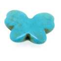 Gekleurd Turquoise, kraal, vlinder, turquoise, 18 mm (ca. 18 st.)