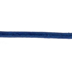 Natuurleer, metallic, blauw, 2 mm (1 meter)