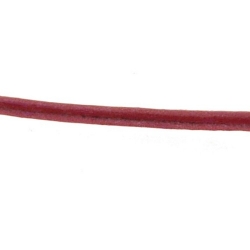 Natuurleer, metallic, bordeaux rood, 2 mm (1 meter)