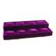 Displaydoos voor armbanden/horloges, velours, amethyst, 2 verdiepingen 8 kussentjes (1 st.)