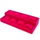Displaydoos voor armbanden/horloges, velours, fuchsia, 2 verdiepingen 8 kussentjes (1 st.)