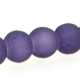 Glaskraal, rond, paars, mat, 6 mm (streng)