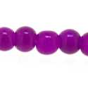 Glaskraal, rond, paars, 5 mm (streng)