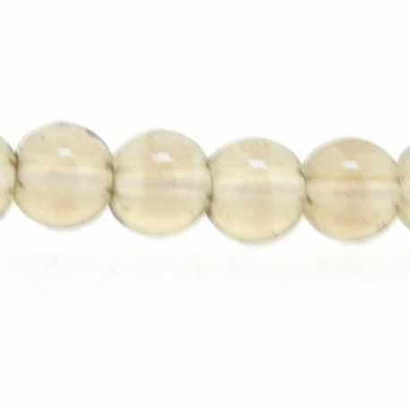 Glaskraal, rond, rookgrijs, 5 mm (streng)