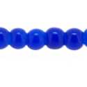 Glaskraal, rond, blauw, 5 mm (streng)