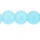 Glaskraal, rond, lichtblauw, 6 mm (streng)