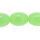 Glaskraal, ovaal, groen, 8 x 6 mm (streng)