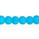 Glaskraal, rond, blauw, mat, 4 mm (streng)