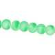 Glaskraal, rond, groen, mat, 4 mm (streng)