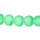 Glaskraal, rond, groen, mat, 6 mm (streng)