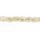 Facetkraal, tonnetje, beige, AB, 3 mm (streng)