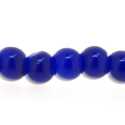 Glaskraal, rond, blauw, 4 mm (streng)