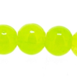 Glaskraal, rond, appelgroen, 8 mm (streng)