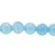 Gekleurd steen kraal, rond, lichtblauw, 4 mm (streng)
