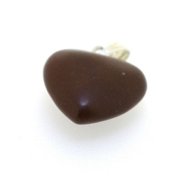 Halfedelsteen hanger hart 17 mm (1 st.)