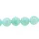 Gekleurd steen kraal, rond, lichtgroen, 8 mm (streng)