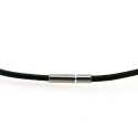 Ketting van leer, donkerbruin, 3 mm (1 st.)