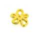 Metaal, tussenstuk, goud, bloemetje, 13 mm (5 st.)
