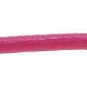Natuurleer, rond, roze, 3 mm (1 meter)