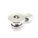 Metaal, slot tbv leer met click, zilver, 32 mm (2 st.)