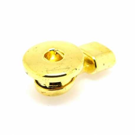Metaal, slot tbv leer met click, goud, 32 mm (2 st.)