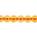 Luster kraal, rond, amber, 4 mm (20 st.)