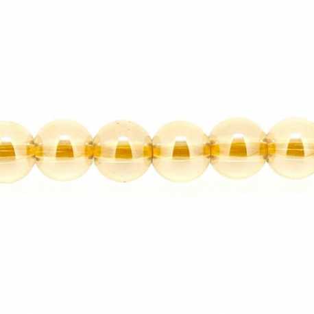 Luster kraal, rond, champagne, 8 mm (10 st.)