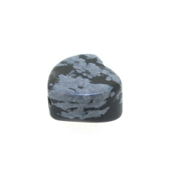 Snowflake Obsidian kraal hart 10 mm (5 st.)