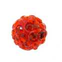 Shamballa kraal rond oranje 10 mm (10 st.)