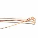 Kettelstiften, roségoud, 60 mm (10 gr.)