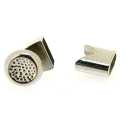 HQ Metaal, slot, zilver, 28 mm, binnenmaat 10 x 11 mm (2 st.)