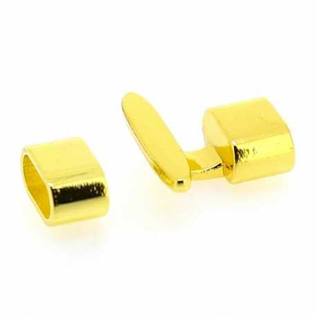 DQ Metaal, slot, goud, 30 mm, binnenmaat3 11 x 4,5 mm (1 st.)