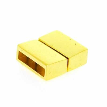 Magneetslot, goud, 19 x 16 mm, binnenmaat 13 x 3 mm (1 st.)