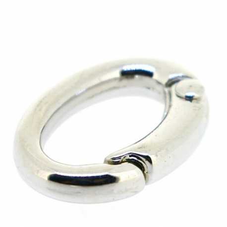 Metaal, clip, zilver, 21 x 14 mm (5 st.)