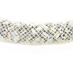 Nylon gaas buisje tbv Stardust Style Bracelet, wit, 4 mm (1 mtr.)