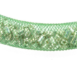 Nylon gaas buisje tbv Stardust Style Bracelet, groen, 4 mm (1 mtr.)