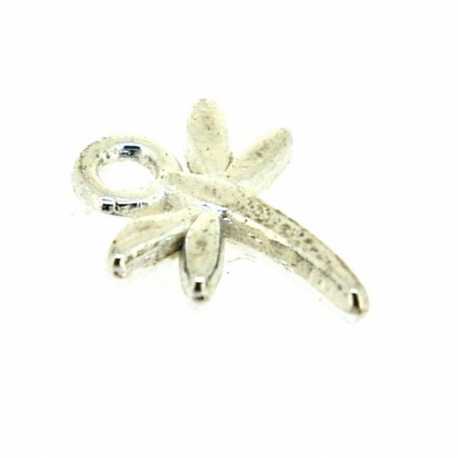 Metaal, bedel, libelle, zilver, 14 x 10 mm (5 st.)