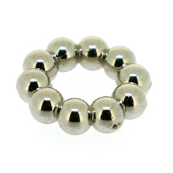 Metallook, montagering, zilver, 12 mm (10 st.)