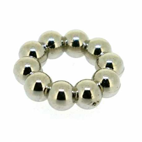 Metallook, montagering, zilver, 12 mm (10 st.)