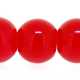 Glas, kraal, rond, rood, 8 mm (10 st.)