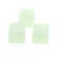 Glas, kraal, blok, lichtgroen, 6 x 6 mm (20 st.)