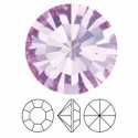 Preciosa, puntplaksteen, Mc Chaton Optima, SS39, Violet, Gold Foiled, 8 mm rond (1 st.)