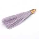 Kwastje met kapje, lavendel, goud, 40 mm (3 st.)