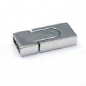 Magneetslot, zilver, 28 x 12 mm, binnenmaat 10 x 3 mm (2 st.)