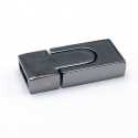 Magneetslot, DQ, black plated, 28 x 12 mm, binnenmaat 10 x 3 mm (2 st.)