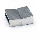 Magneetslot, DQ, zilver, 18 x 16 mm, binnenmaat 13 x 3 mm (2 st.)